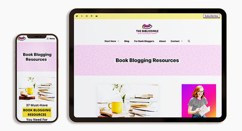 book blogging resources screen images